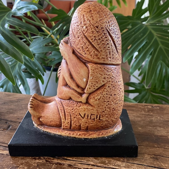 Vintage Adolfo Vigil Artist Mother and Child Sculpture - Picture 3 of 10